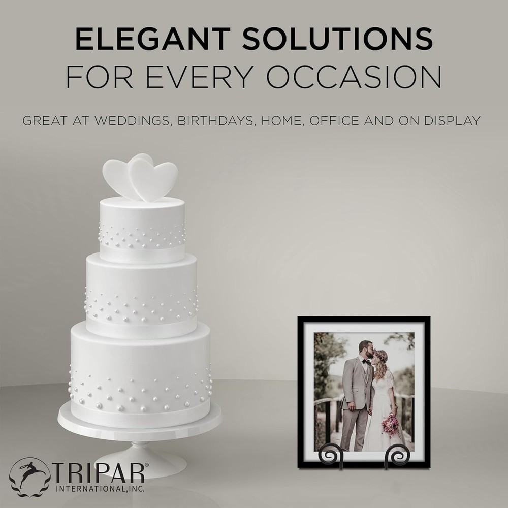 Durable Iron Triangular Scroll Rack - Perfect for Artwork and Plate Display