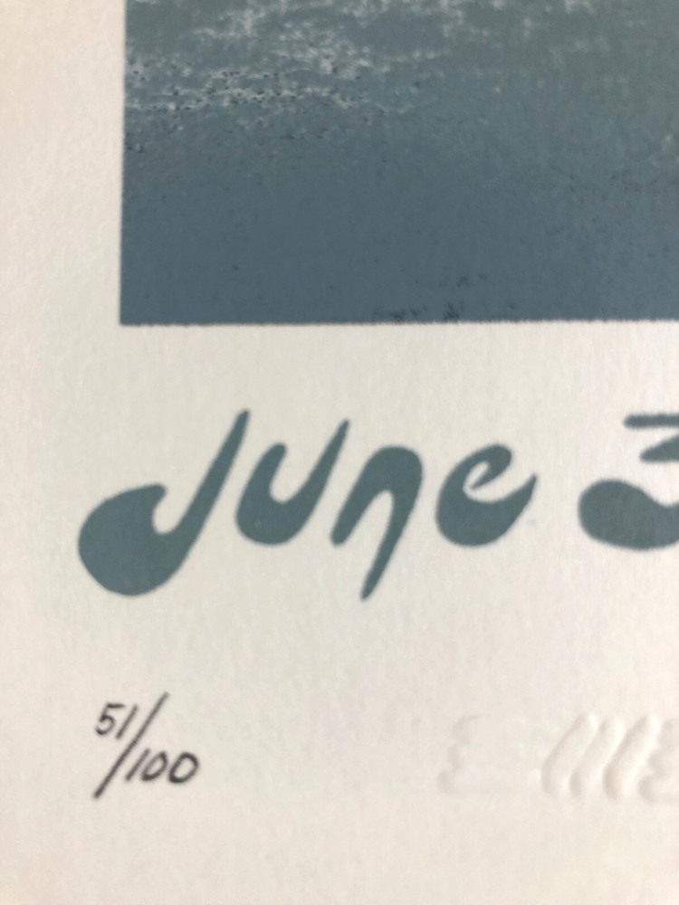 Adele EMEK Signed Number Poster June 2011 Portland Extra Signed # Strip Aug 11