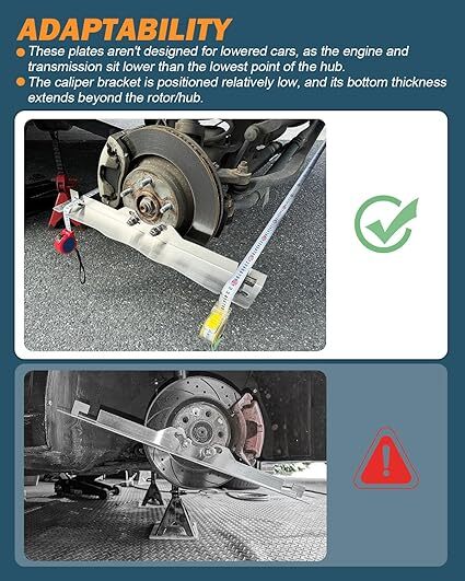 Heavy Duty Toe Alignment Tool Plates, Stainless Steel Wheel Alignment Tool