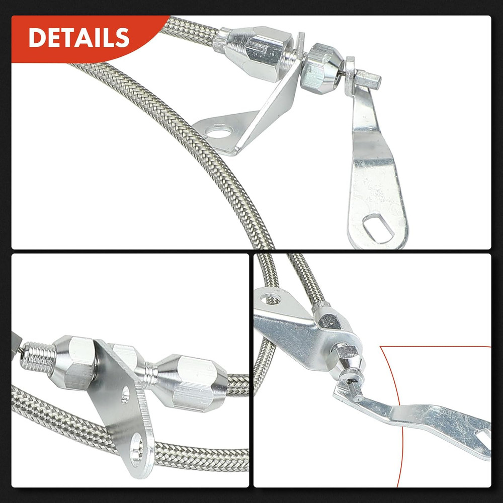 Transmission Kick down Cable Kit - Compatible with Ford C-4 C4 Transmissions - B