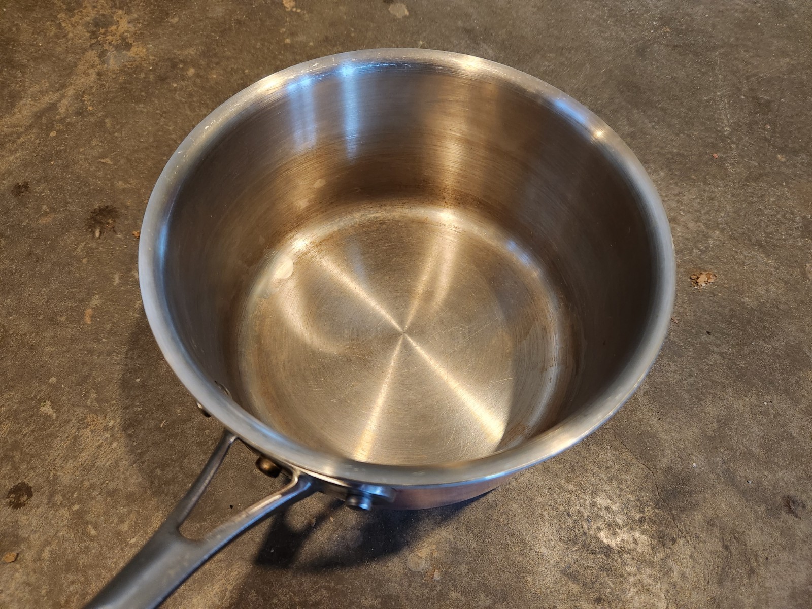 Calphalon 1.5 & 2.5 qt Copper & Stainless Steel Saucepan - NO LIDS