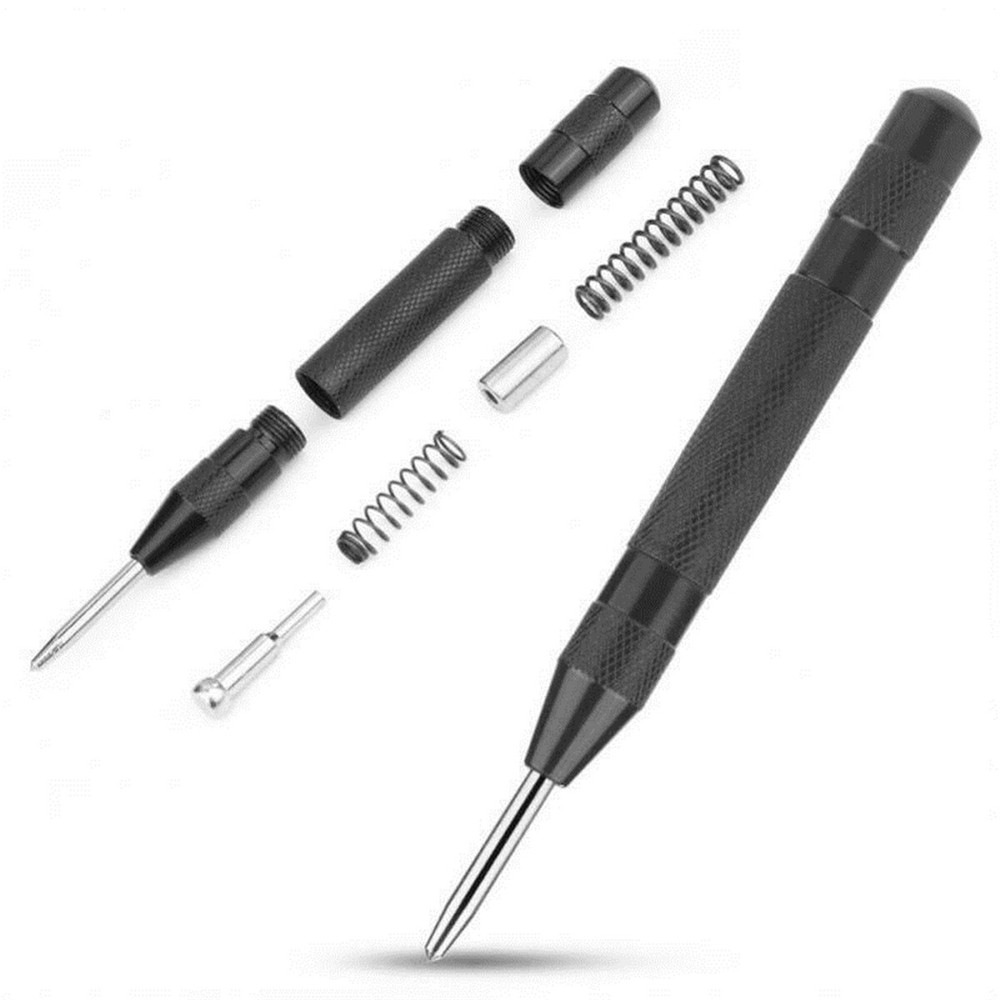 4PCS Automatic Center Punch Strikes Surface Hammer Drill Tool Car Window Breaker