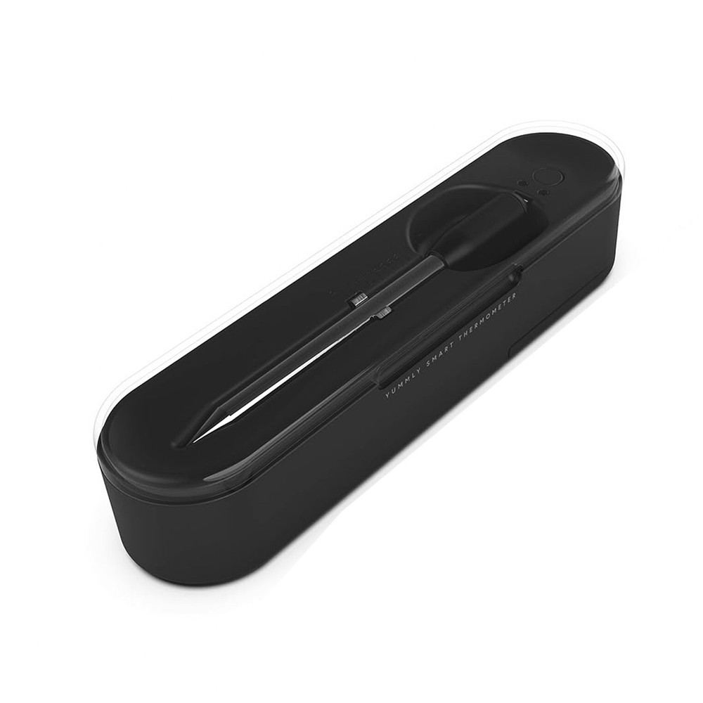 YUMMLY SMART MEAT THERMOMETER with dock WIRELESS black BLUETOOTH CONNECTIVITY