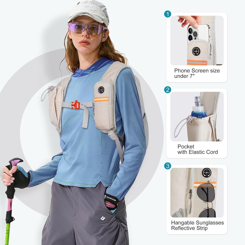 10L Hiking Backpack for Women Men Mini Packable Backpack Lightweight Small Da...