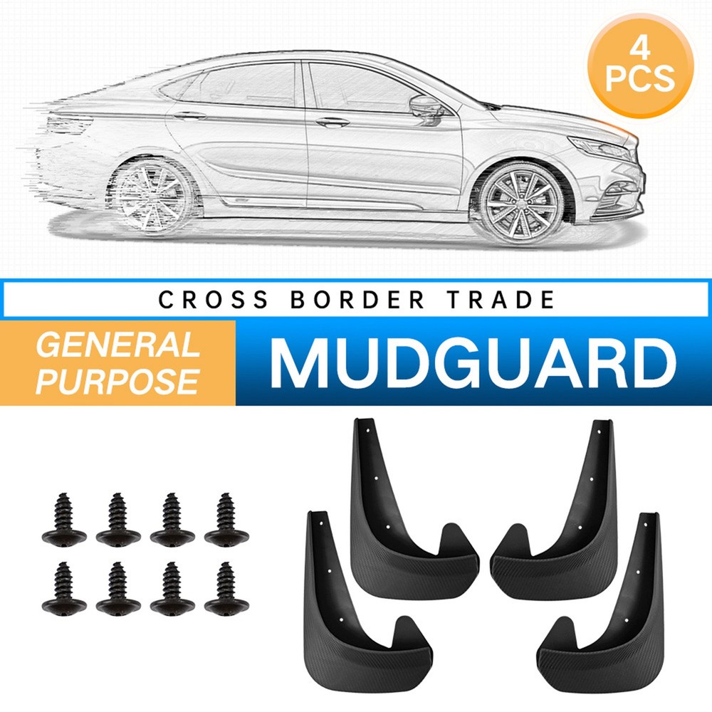 4x Universal Car Mud Flaps Mudflaps Mudguards Splash Guards For Car Pickup SUV