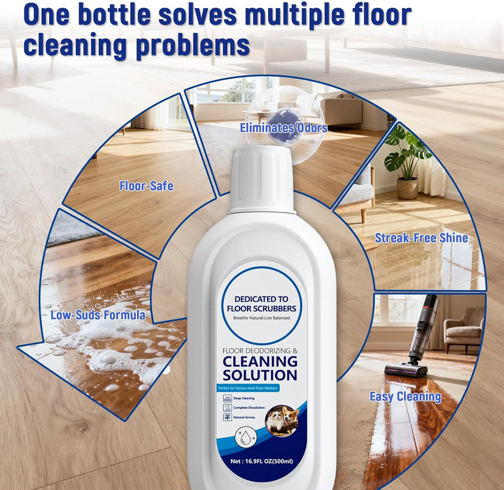 5 Bottle Multi-Surface Floor Cleaning Solution Compatible with Tineco iFLOOR 2/3