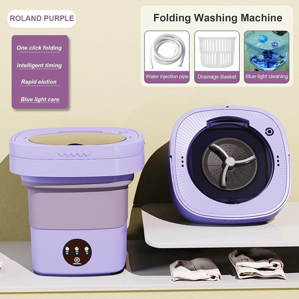Mini Washing Machine Folding Portable Sterilization Drying Wash Laundry Machines