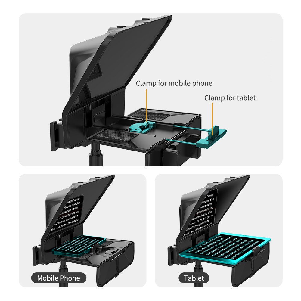 Desview Bestview T5 Teleprompter for Smartphone Tablet Camera iPad Video Record