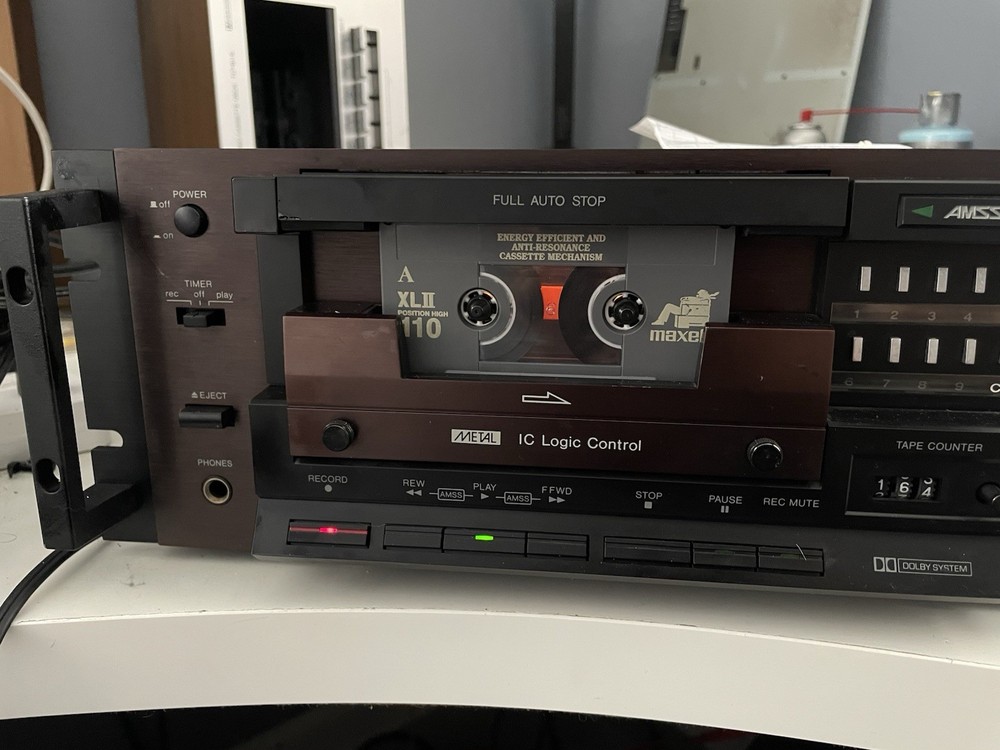 Sanyo Plus Series Stereo Cassette Deck Plus D64 Rack Mount (SERVICED)