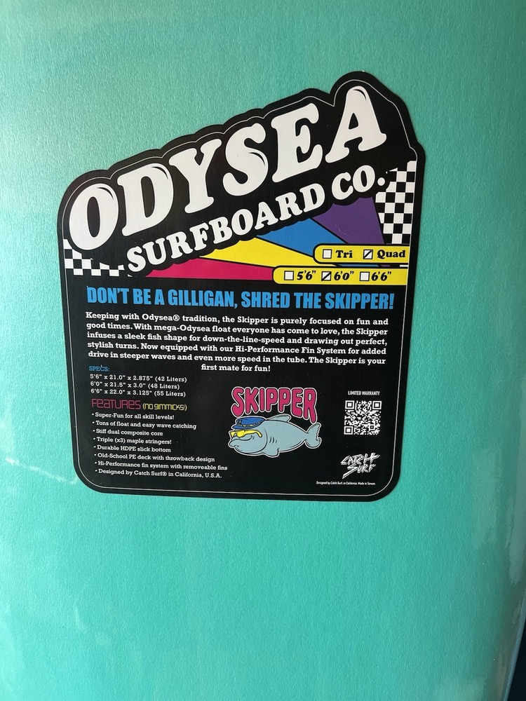 Catch Surf Odysea Skipper 6’ Surfboard