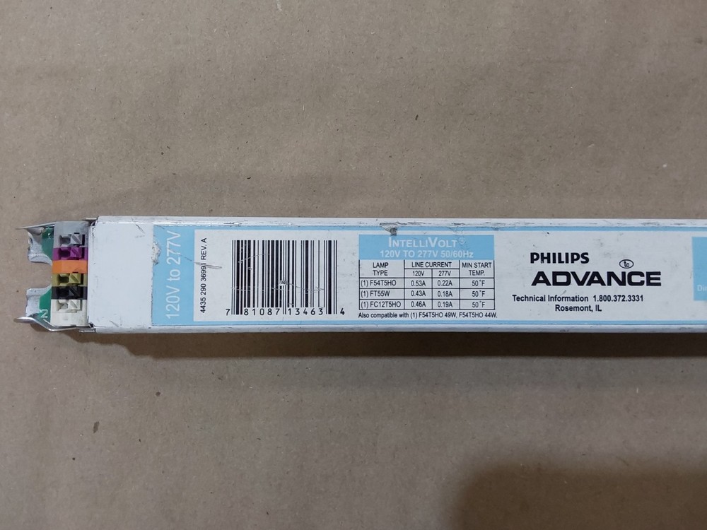 Philips Advance Mark 7 IZT-154-D Dimmable Programmed Start Ballast