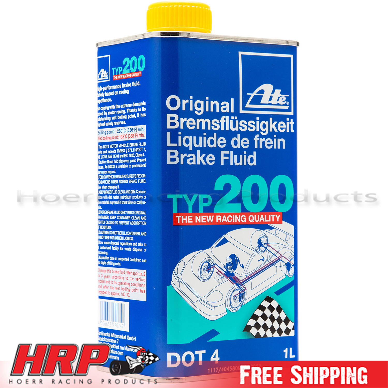 ATE 706202 Type 200 - DOT 4 Racing Brake Fluid