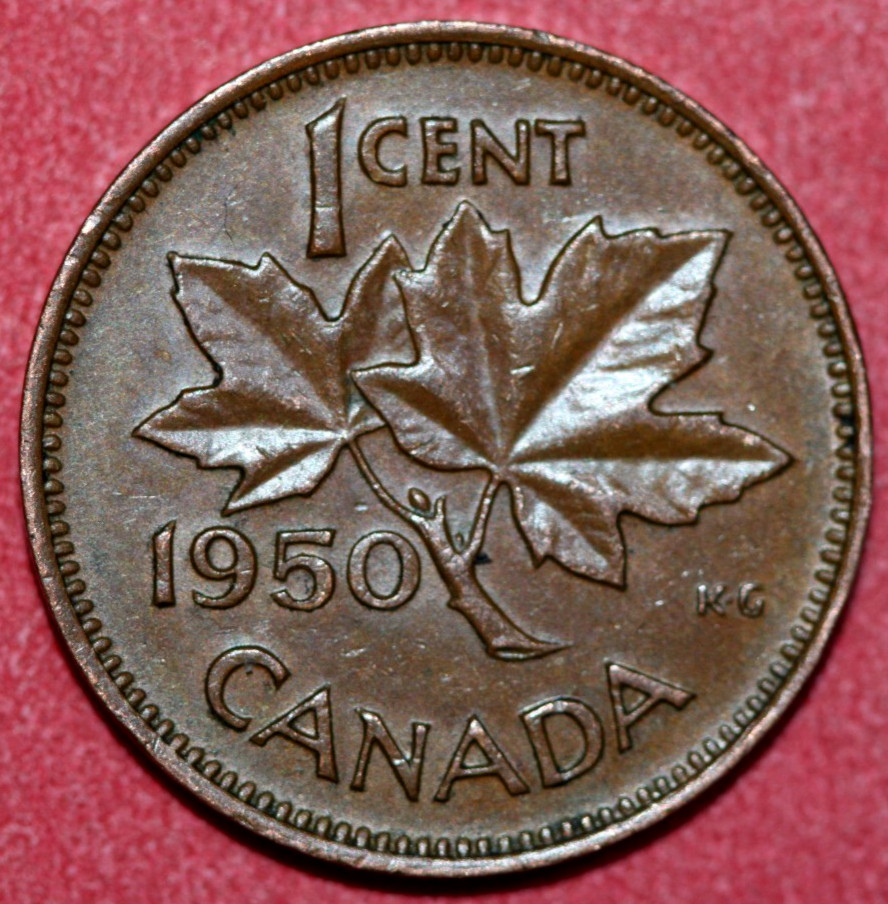 Canada 1950 Cent King George VI 19mm
