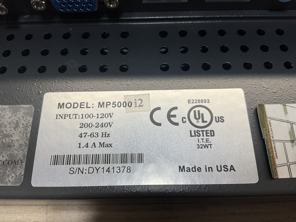 MP5000 i2 Windows 7 Pro POS Computer System with Card Reader/JUA2011