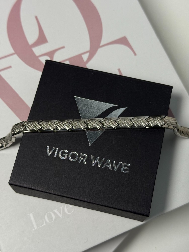 Vigor Wave® Magnetic Therapy TITANIUM Designer Bracelet for Men [OPEN BOX]