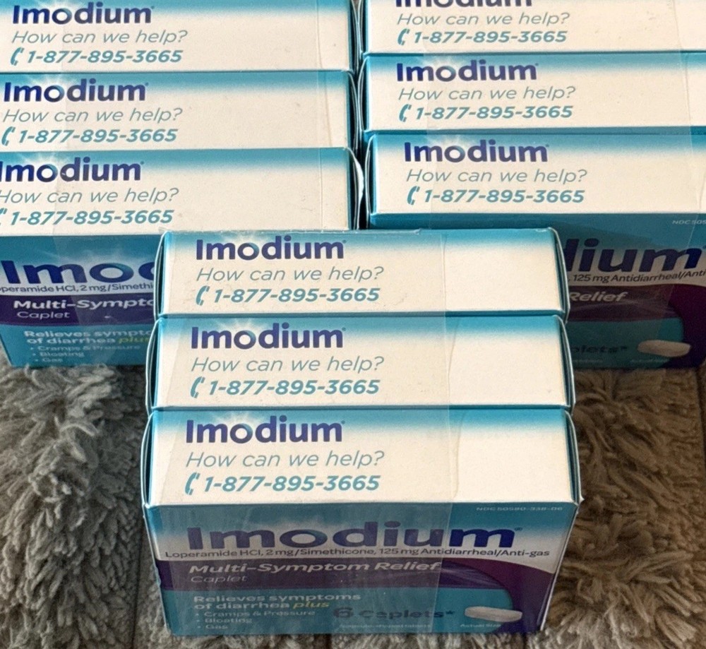 Imodium 2mg Multi-Symptom Relief Caplets - “144” Count Total - 02/27