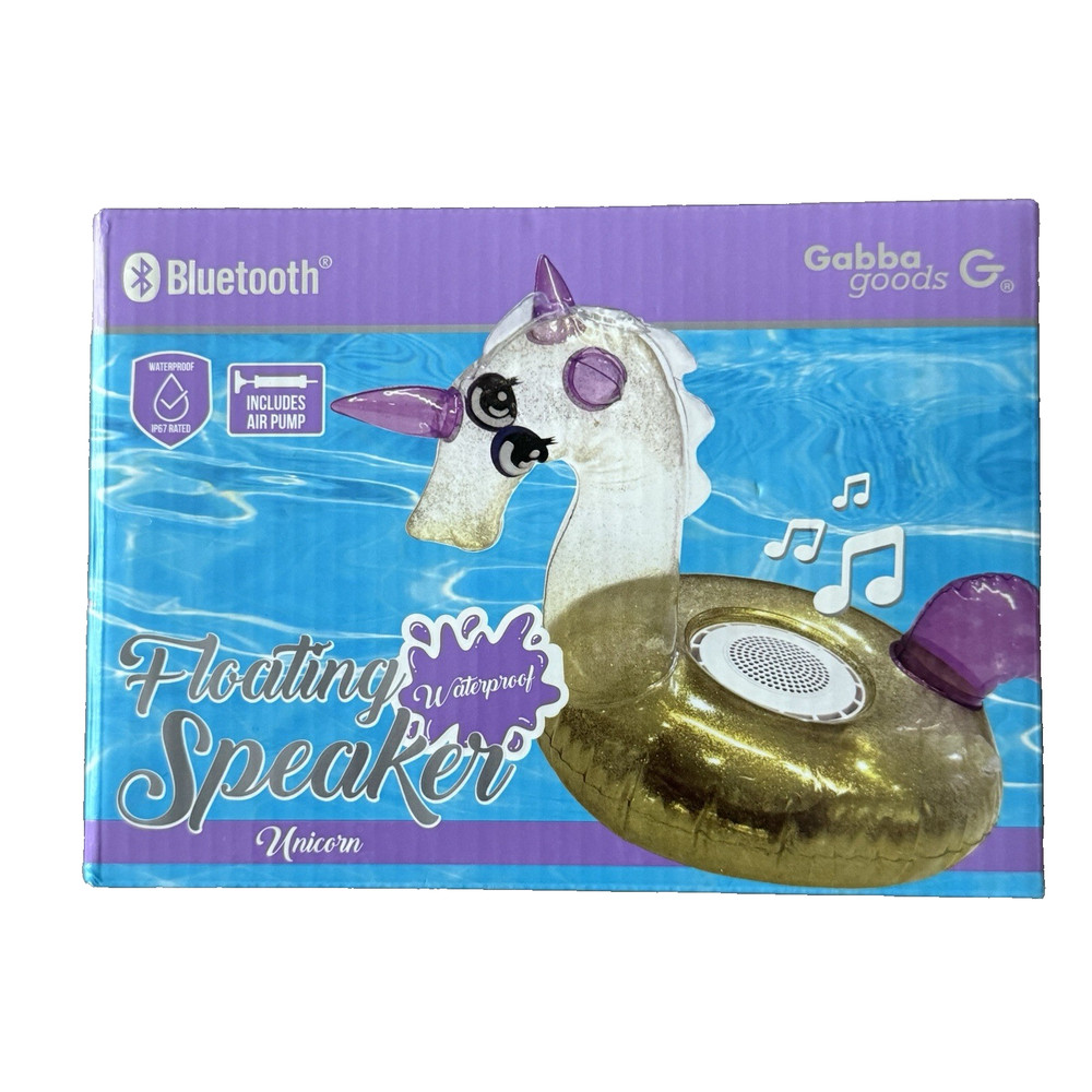 Flouting  Bluetooth Speaker Colorful Unicorn Pool Includes Pump Waterproof