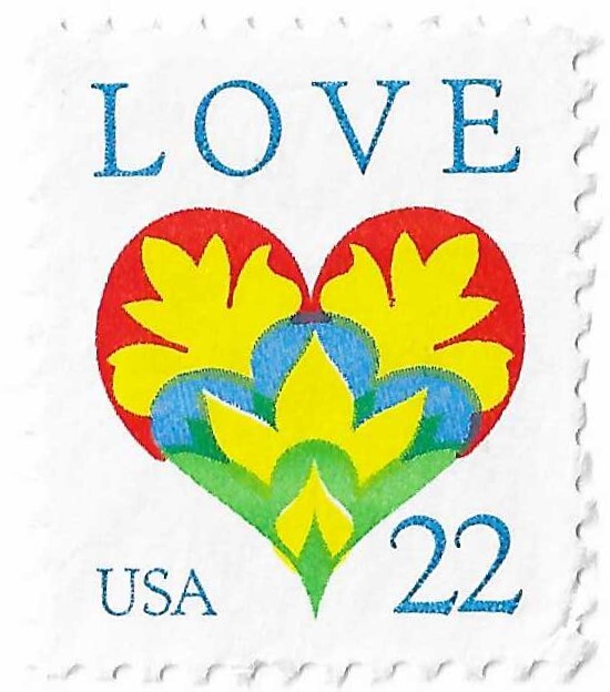 STAMP SCOTT 2248 "Love" 22 CENT 1987 MNH