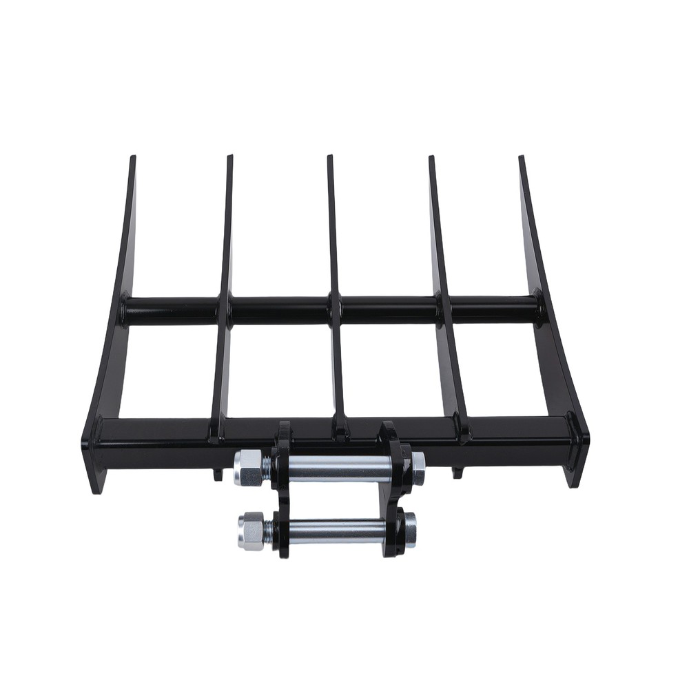 Soil Removal Rake Attachment for Mini Excavator 19.3" Width 3 Ton Capacity