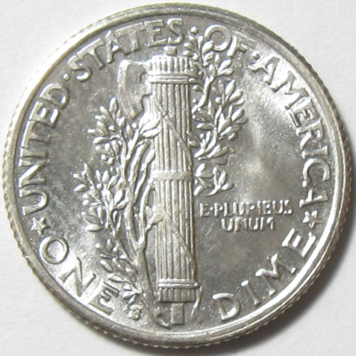 GEM BU Uncirculated 1941-S Mercury Dime - #10951