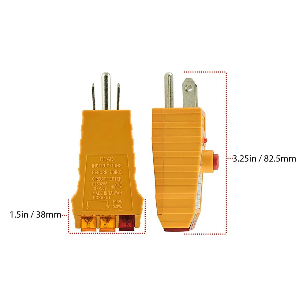 Socket Tester AC Outlets Socket Tester W/GFCI check Receptacle Tester US 110V