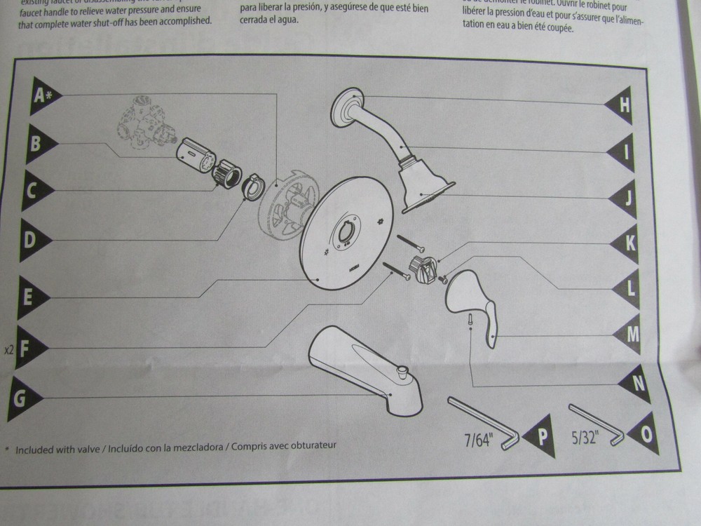 MOEN SHOWER HANDLE - GLYDE COLLECTION - CHROME