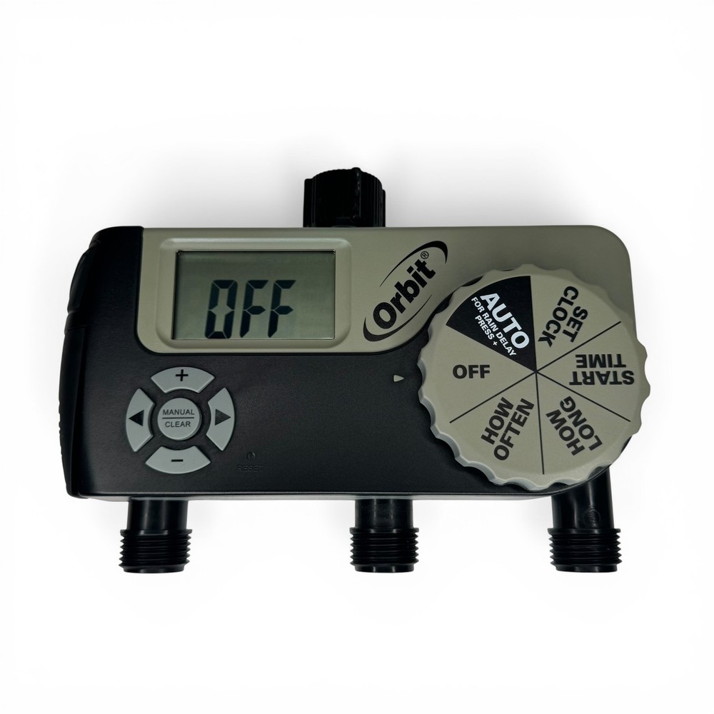 Orbit Digital 3 Outlet 2 Programmable Eco-Series Watering Timer Model 56233