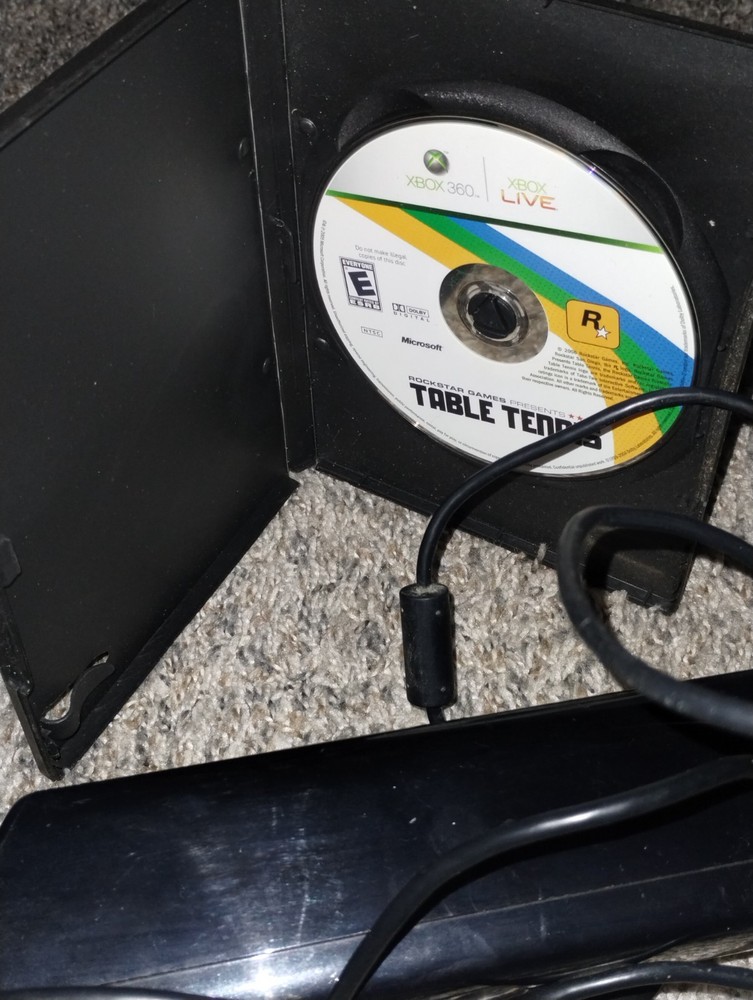 Microsoft Kinect Sensor for XBox 360+ ROCKSTAR table tennis disc only