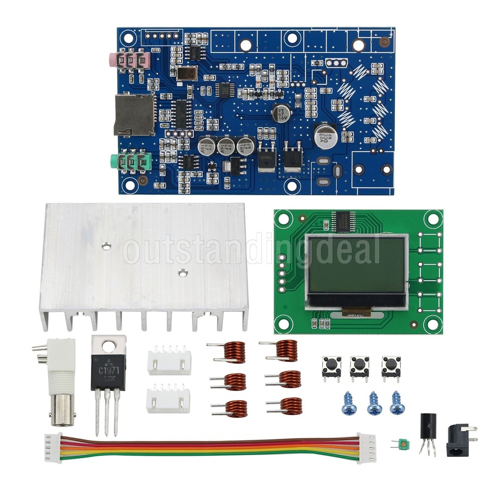 5W-7W FM Transmitter Kit Radio Station PLL Stereo Digital Frequency DIY Kit ot25