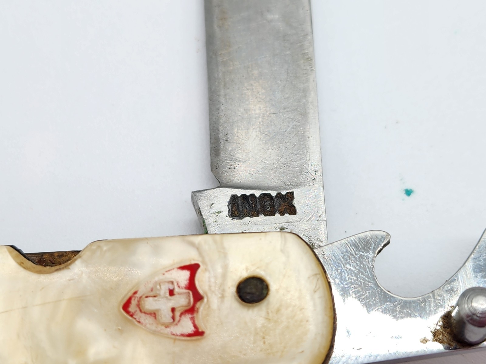 Victorinox INOX Swiss Army Cracked Ice Pocket Knife Multi Tool- Zermatt- 6 BLADE