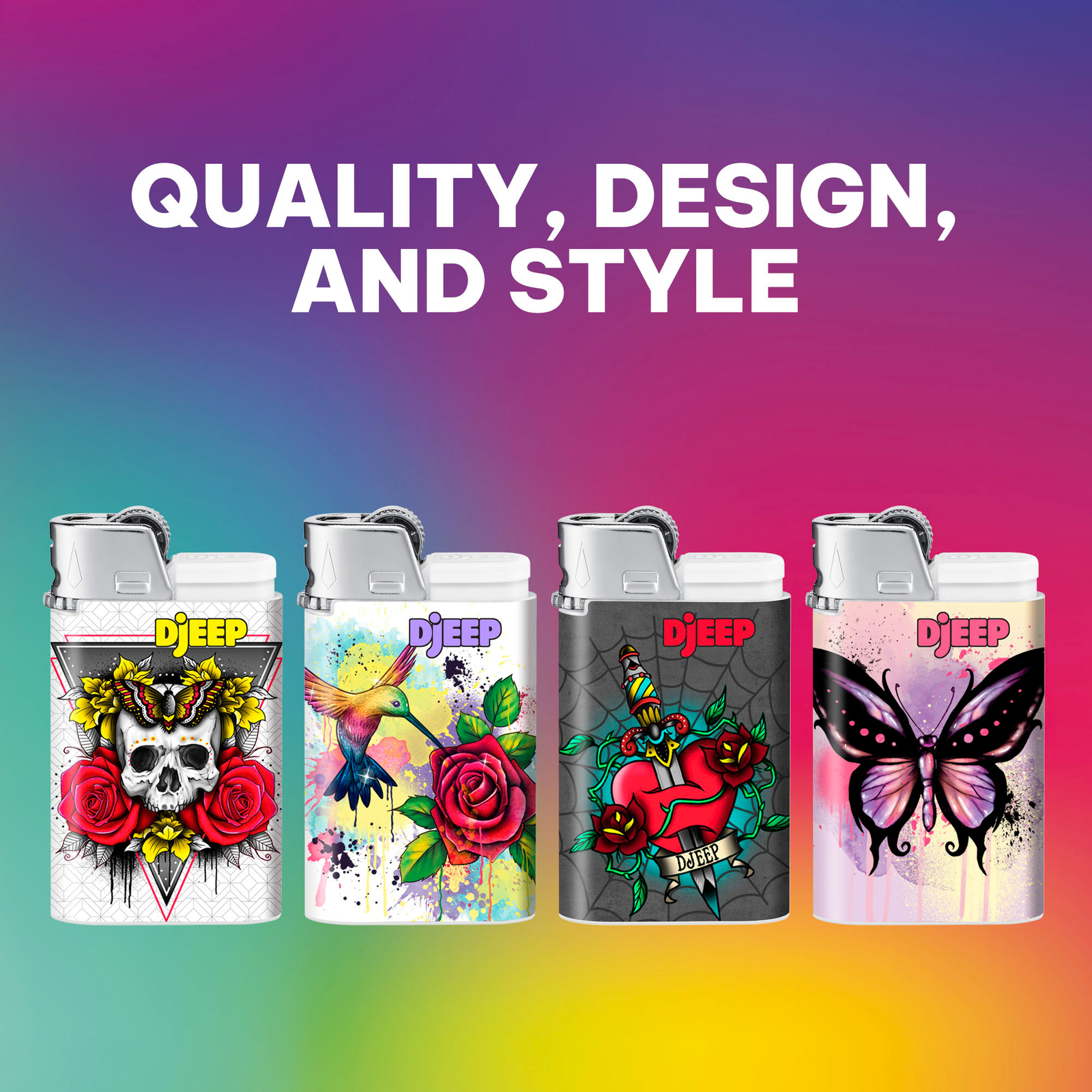 DJEEP Pocket Lighters, TATTOO Collection