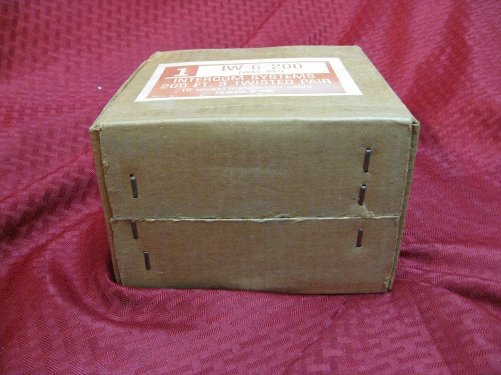 NuTone Scovil Intercom Systems IW-6-200 6 Wire Installation Cable 200 Ft Spool