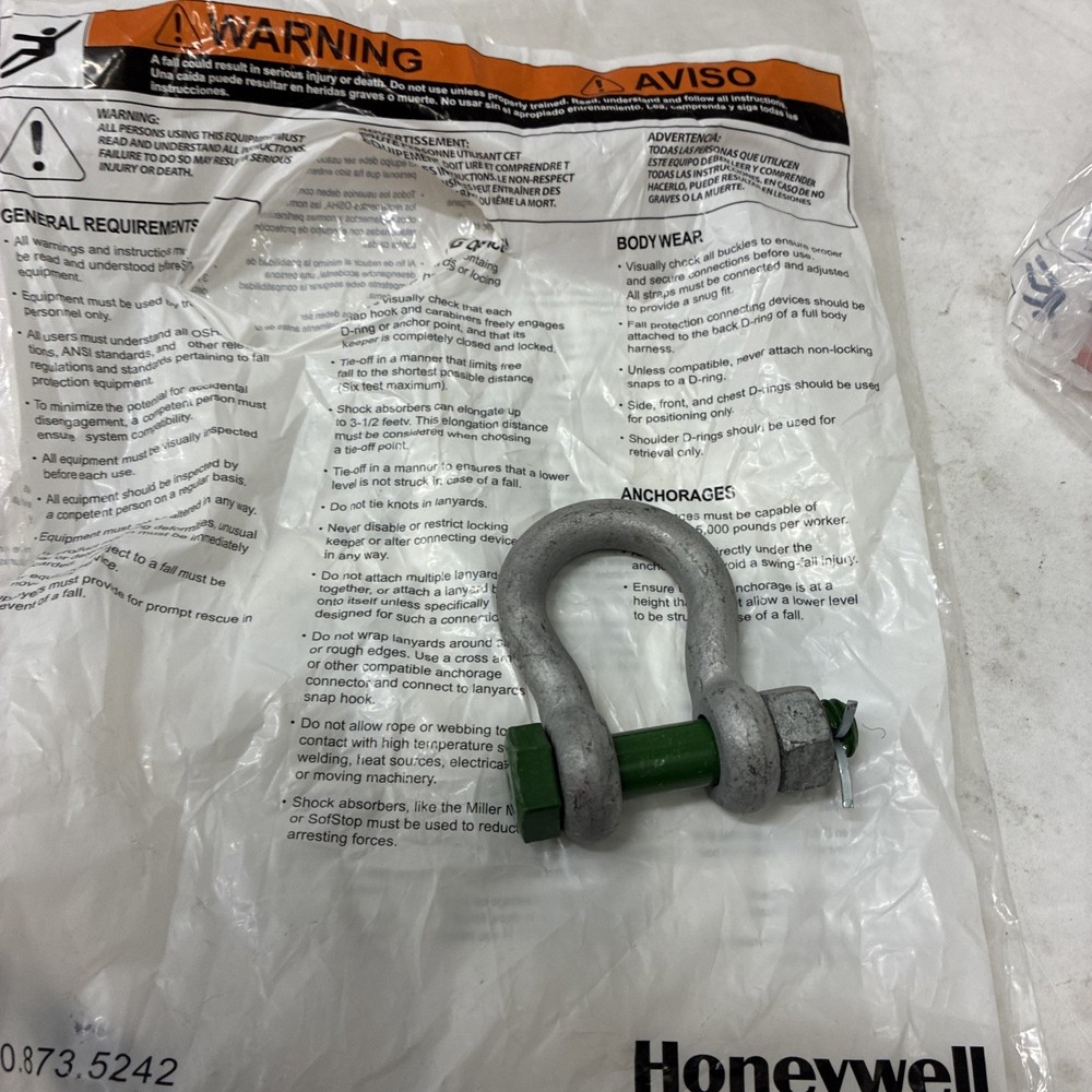 Honeywell Shackle WLL 1.5T