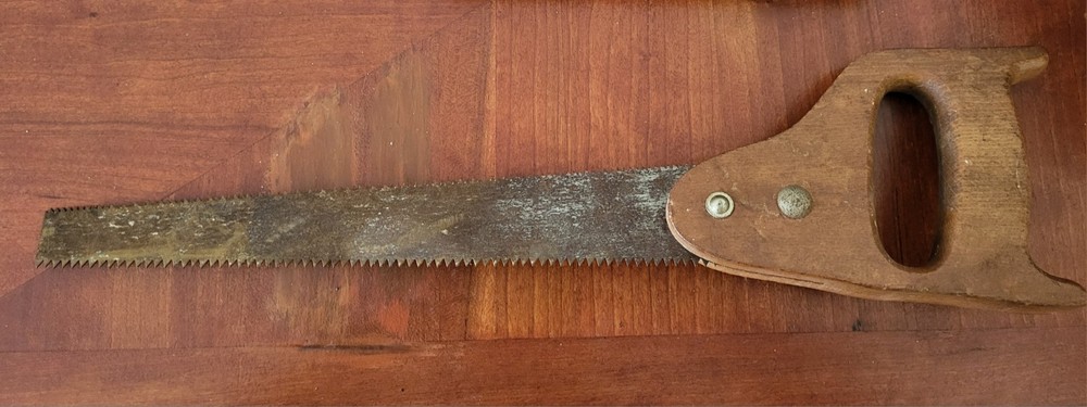 Vintage Double Edged Pruning Hand Saw 11" Blade