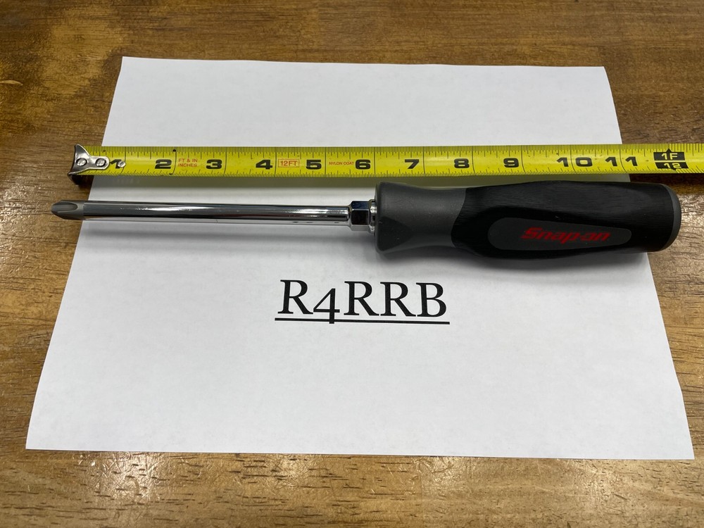 Snap-on Tools NEW DARK TITANIUM Soft Grip #4 Phillips Screwdriver SGDP64IRBDT