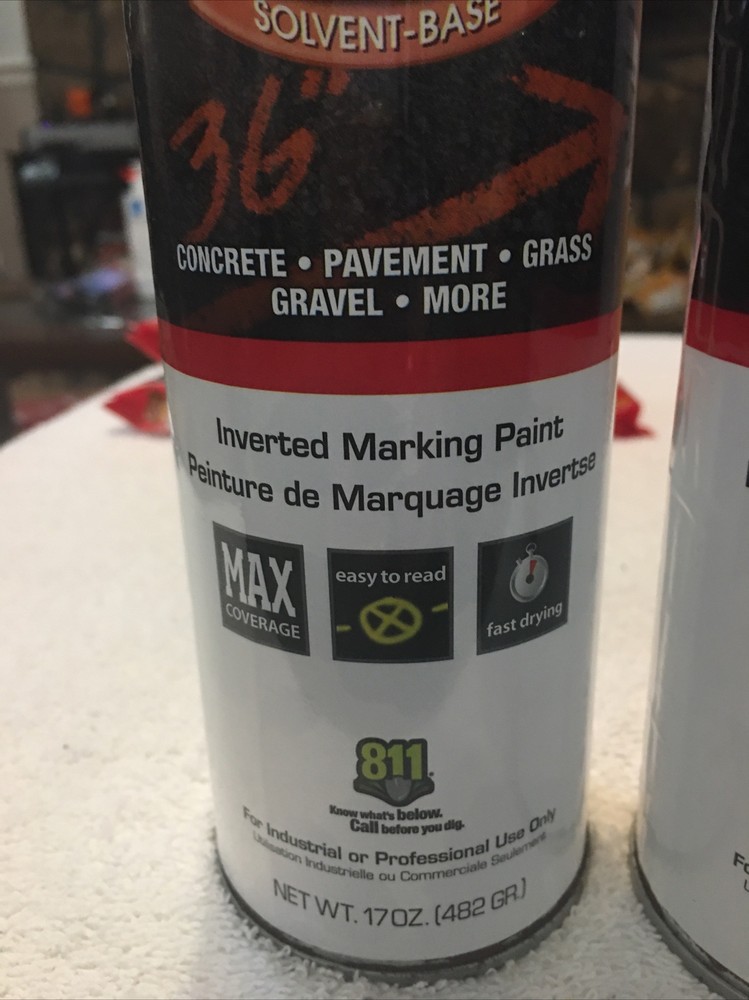 Rust-Oleum (4 Pack) Precision Line Inverted Marking Paint Fluorescent Orange