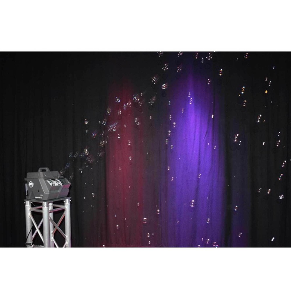 (2) ADJ Bubbletron Bubble Machines w (2) Gallons Universal Refill Fluid