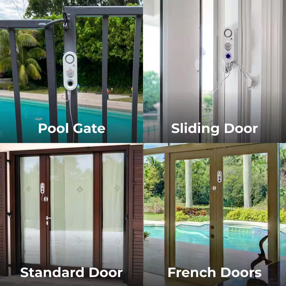 Safe Pool Alarm with High-Visibility Strobe Light