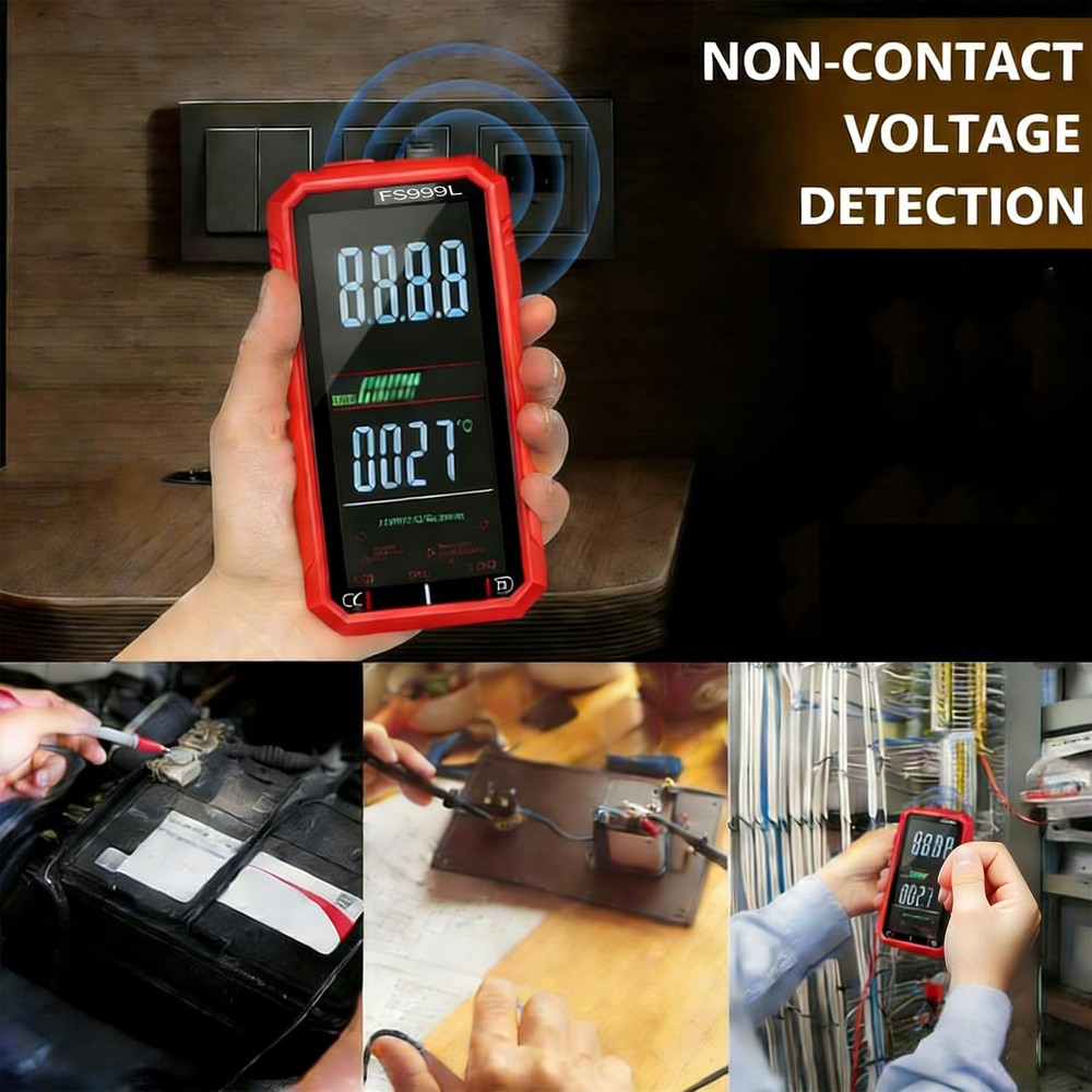Digital Multimeter, FS999L Multimeter, USB Rechargeable Digital Multimeter – ...