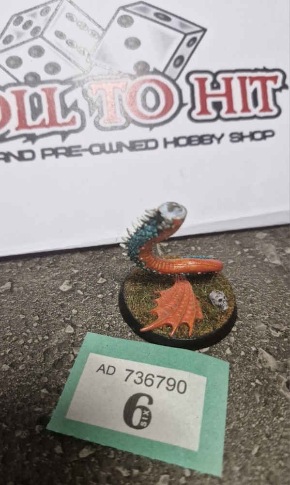 Warhammer Serpent Tail Bits Pack Metal Painted And Based