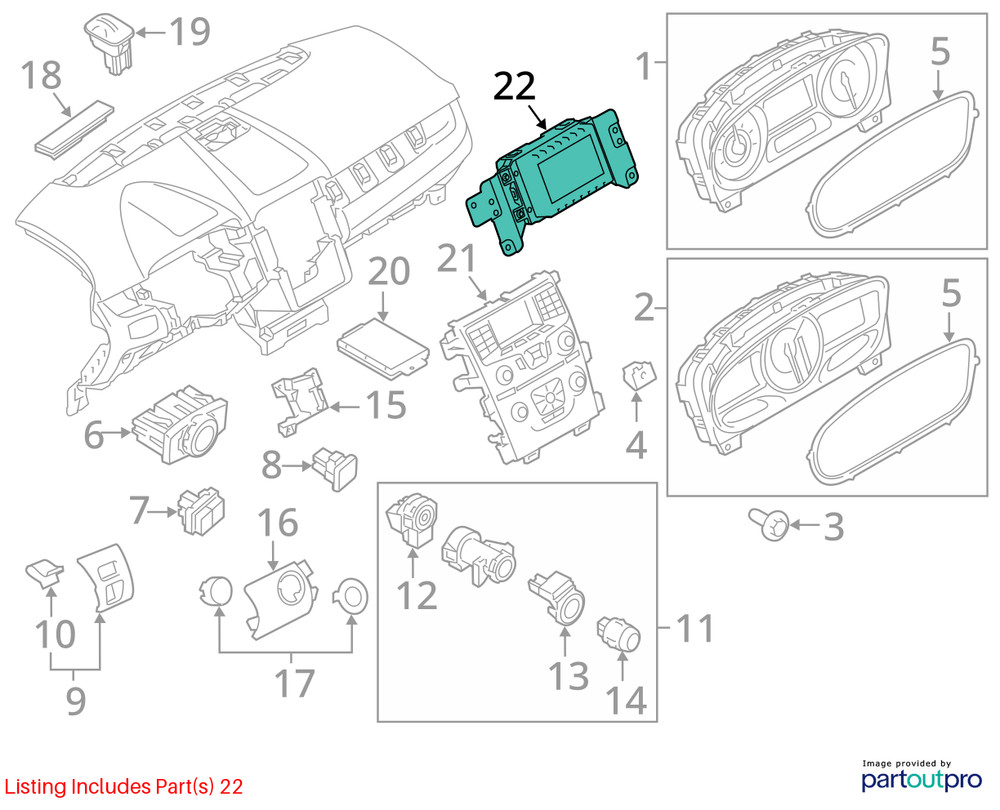2013 Edge Display Screen Sku#4423901