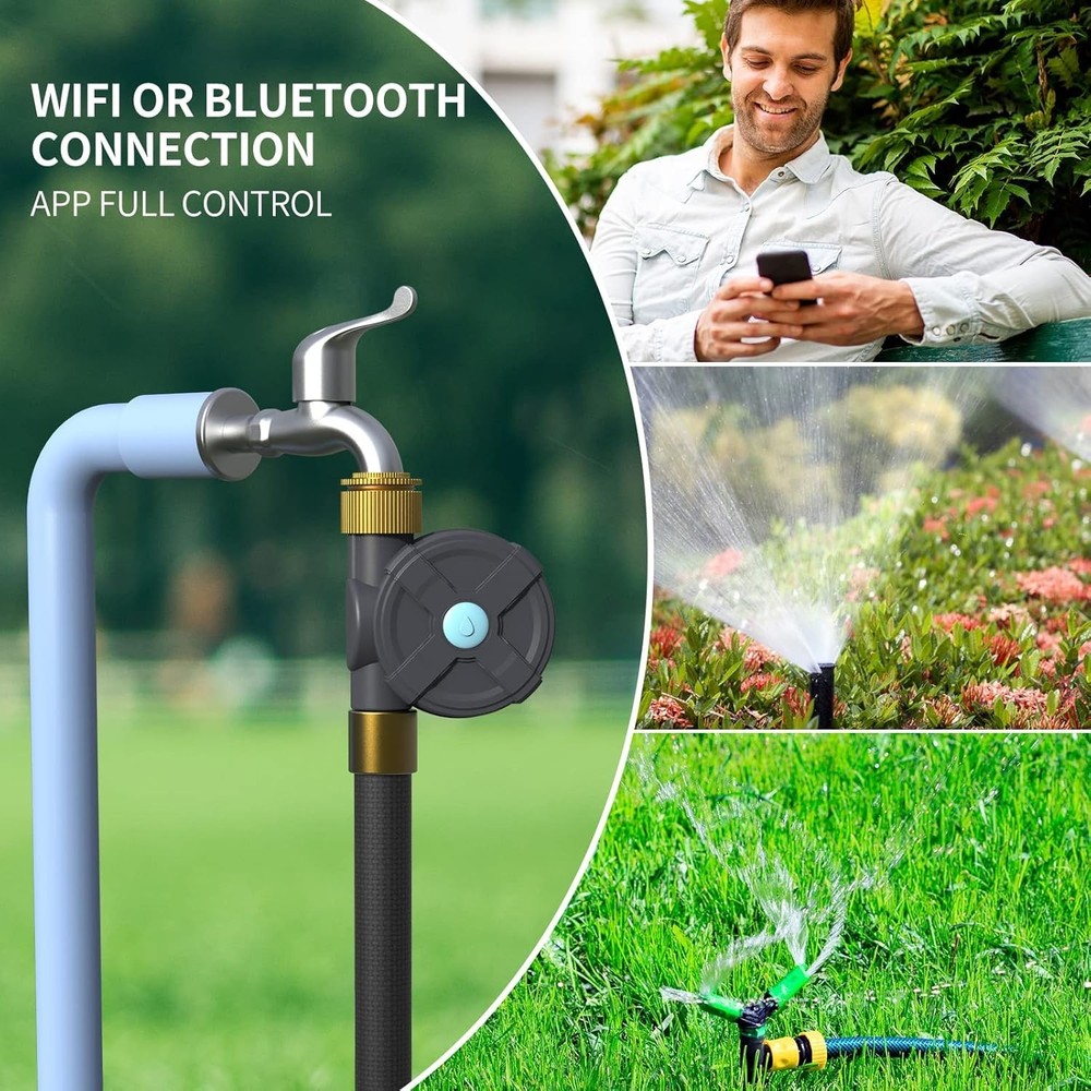 Bluetooth APP controlled Sprinkler Timer Smart Water Timer Garden Hose Watering