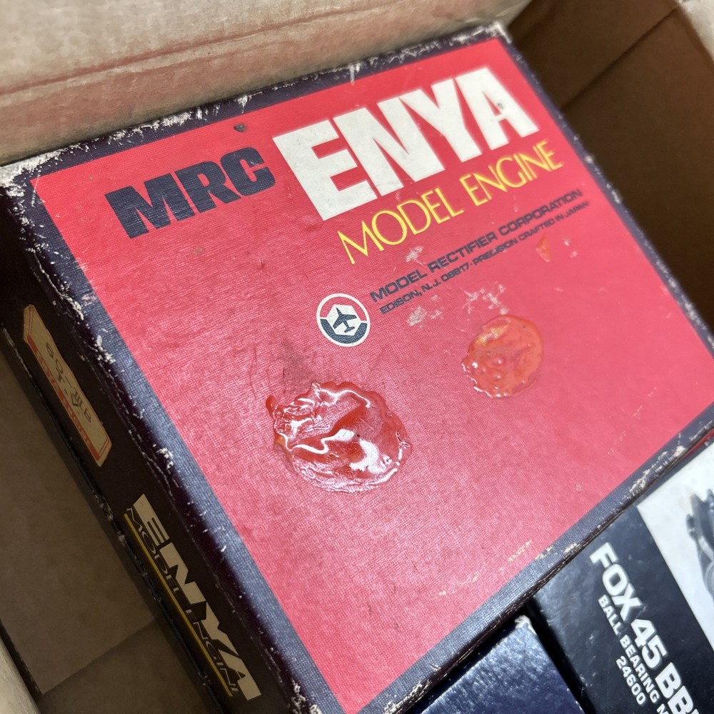 Vintage RC Airplane Empty Engine Boxes Empty Boxes With Instructions No Engines
