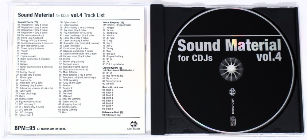 MRC Production Sound Material For CDJ Vol.4 Sample/Sound Library/Sampling CD