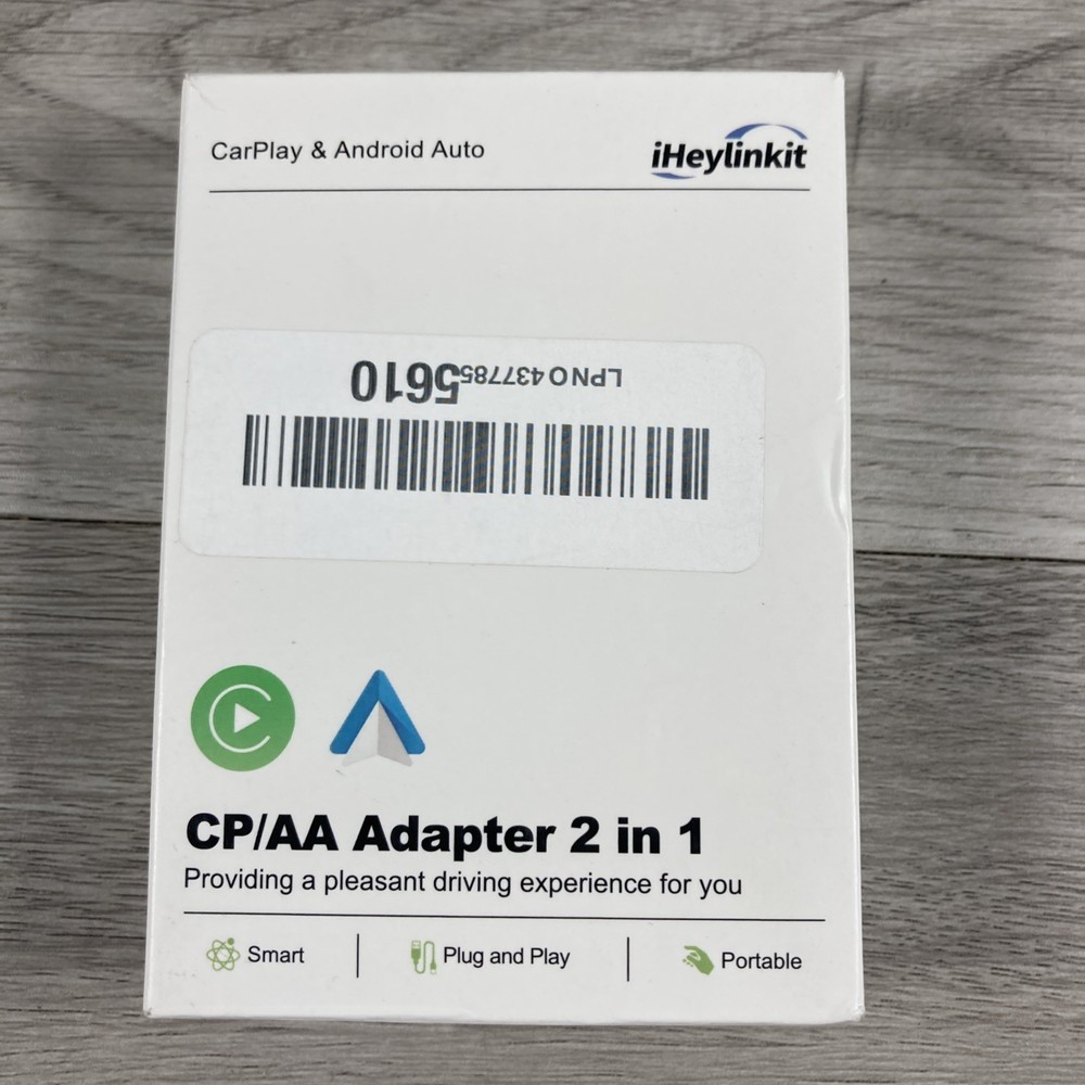 iHeylinkit 2025 Wireless CarPlay Adapter Wired to Wireless iOS/Android Auto Plug