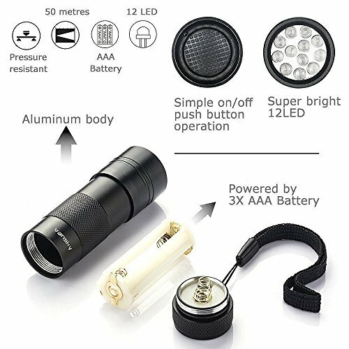 Pet Urine & Invisible Ink Detector Handheld LED UV Flashlight