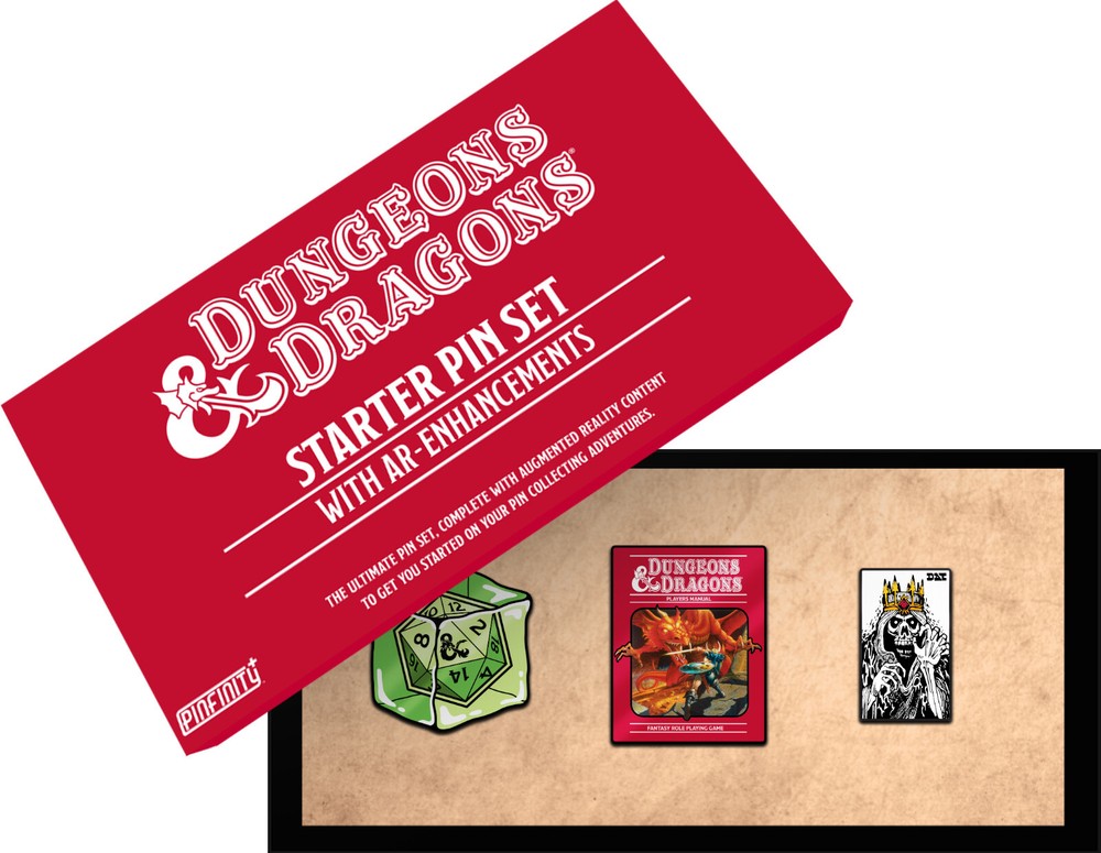 Pinfinity Dungeons & Dragons Starter AR Pin Set New D&D