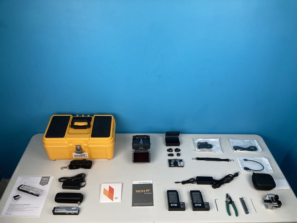 FiberFox 6S+ Core Alignment Splicer, Slightly Used, Total Arcs: 294