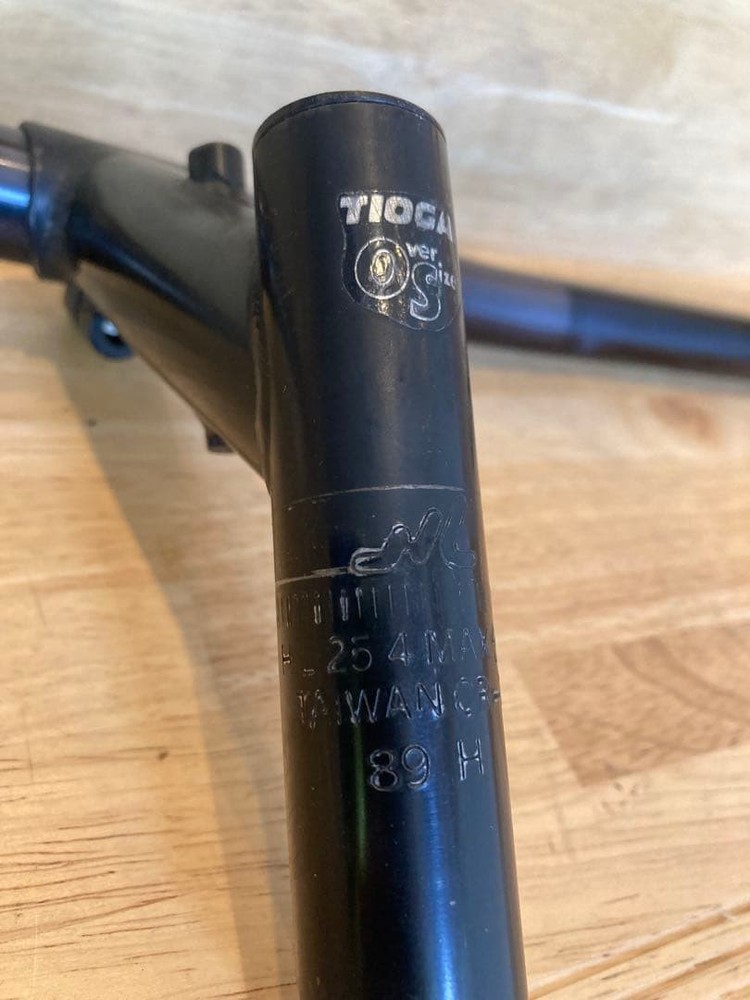 oldmtb Tioga t-bone threaded stem Sakae flat bar set OS