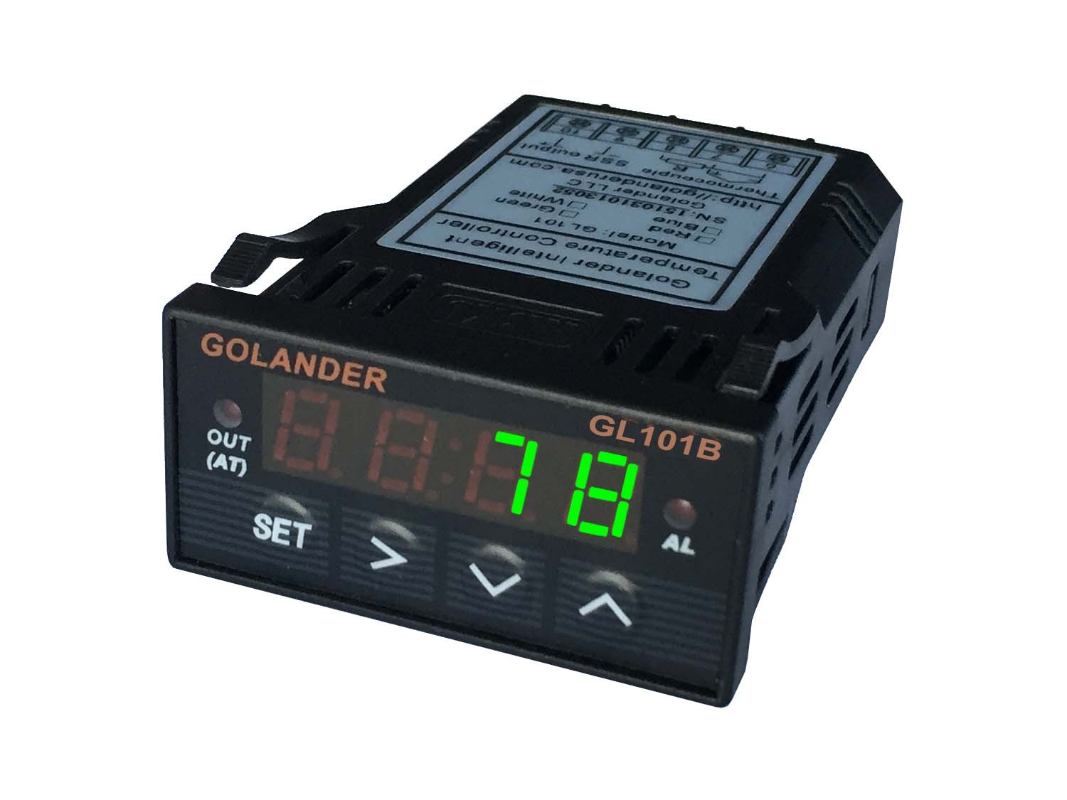 24V DC 1/32DIN PID Temperature Controller, Green+ 25A SSR + K thermocouple
